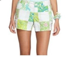 Lilly Pulitzer size 0 white lioness shorts